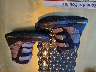 Kamik Boots Schwarz Grau 37 Klettverschluss - NP 129   - Guter Zustand 