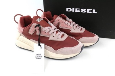 Diesel S-Serendipity Damen Sneaker EU35,5 Rosa Textil Low Freizeit Schnürung UVP150