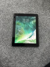 Apple iPad 4 16GB 4th Generation Black Silver 4G Tablet Cellular - A1460 Good
