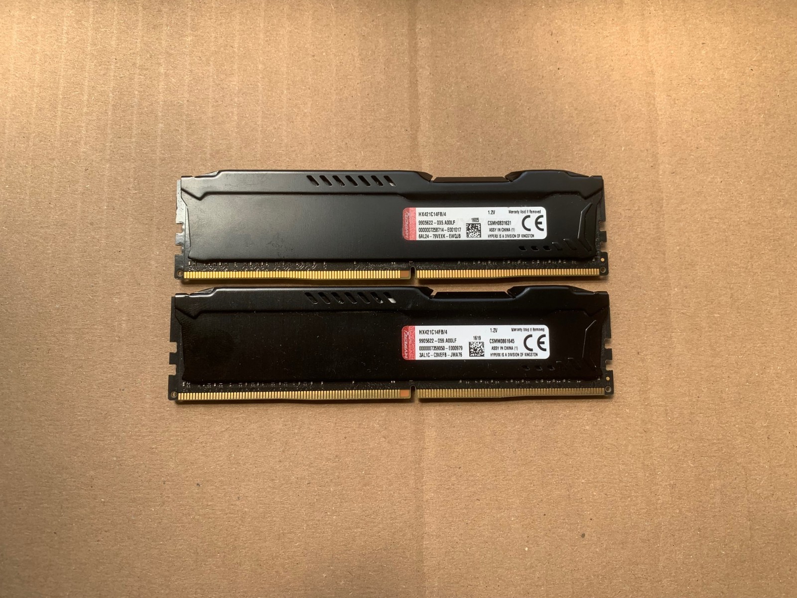 KIT MEMORIE RAM 2 x 4 GB = 8 GB DDR4 KINGSTON PC4 17000 2133 MHz 288 PIN DESKTOP