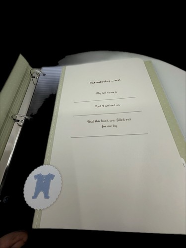 Hallmark First-Year Memory Book Baby Boy Blue – “As Loved As a Baby Can Be” New - Picture 3 of 16