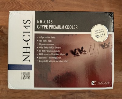 Noctua NH-C14S, Premium CPU Cooler with NF-A14 PWM 140mm Fan (Brown) - READ