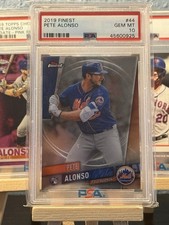 2019 Finest Pete Alonso RC Rookie #44 Mets PSA 10