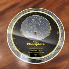 Vintage Philips Planisphere astronomy star chart tool Northern Europe/Canada