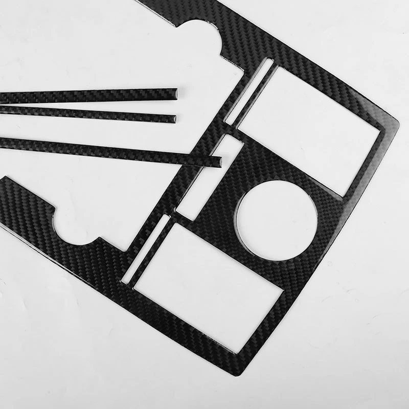 Panel de navegación consola central de fibra de carbono real para Chrysler 300 2008-10 Foto 2 de 4