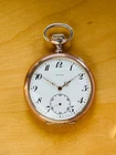 2P829 Antique Zenith silver pocket watch