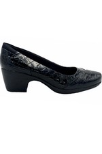 Clarks Collection Dress Pumps Emily Alexa Black Croco