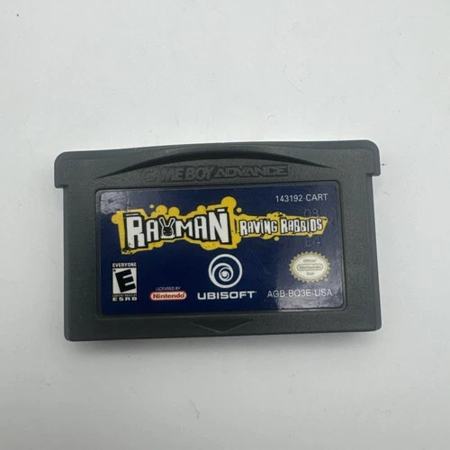 Rayman Raving Rabbids (Nintendo Game Boy Advance GBA, 2006) Authentic Cartridge