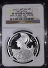 2015 Great Britain $2 Britannia "NGC PF70 Ultra Cameo" One of first 550 Struck