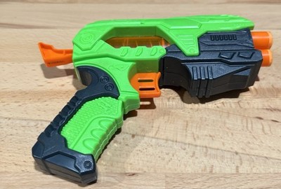 Adventure Force Quad-Shot Dart Blaster 4-Barrel Foam Gun Green Black Works Toy