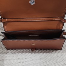 H&M Small Brown Shoulder Bag with Gold Clasp,...