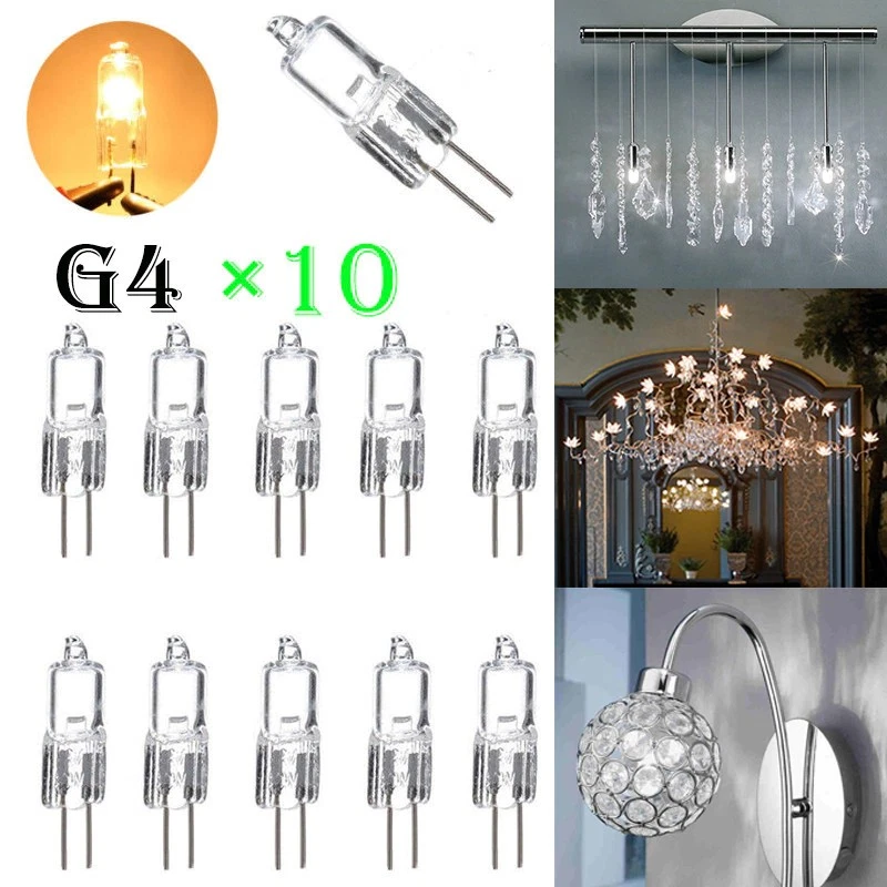 G4 Halogen Bulbs Capsule Lamps 10W 20W Watt Light Lamp 12V Volt AC 2 Pin - Image 3 of 4
