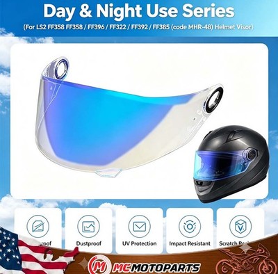 Motorcycle Helmet Replacement Visor For LS2 FF358 / FF396 / FF322 / FF392 /FF385