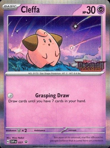Cleffa (Prerelease) Holo Promo SV: Scarlet & Violet Promo Cards 037 NM