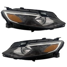 Driver  Passenger Side Headlights Assembly W/Bulbs Compatible