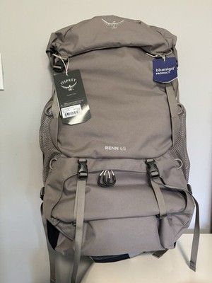 Osprey Renn 65L Women's Backpacking Backpack, Pediment Grey/Linen Tan
