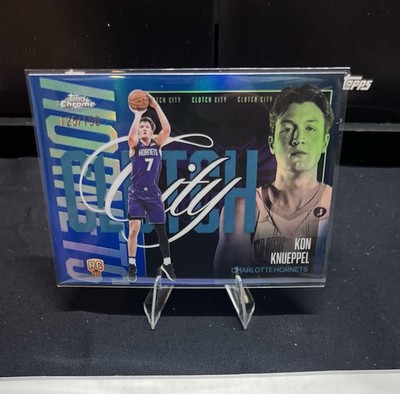 2025-26 Topps Chrome Update Kon Knueppel Clutch City Refractor /150 RC Hornets