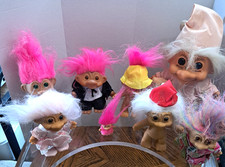 Troll Doll Assortment Set of 8 Mostly Russ