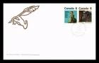 Dr Jim Stamps Canada 1975 Lucy Maud Montgomery & Louis Hemon Attached Pair Fdc