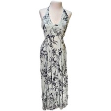 NWT Free People Lille Printed Maxi Sundress Womens Small Halter Back Boho Hippie