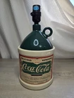 Vintage Coca-Cola Moonshine Syrup Jug Crock Lamp