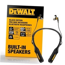 Heavy Duty Edition 2-in-1 Neckband Bluetooth Headphones w/Built-in Black