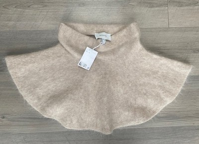NWT - H&M EDITION MINI SKIRT FLARED FLARE BEIGE MOHAIR WOOL SIZE XS SMALL 6 8