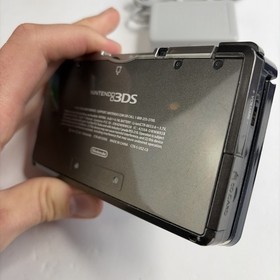 Nintendo 3DS Handheld Video Game Console Black CTR-001 (USA) W Charger US Model