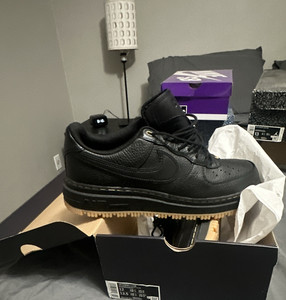 Nike Air Force 1 Luxe Black | eBay