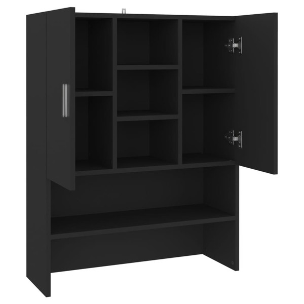Waschmaschinenschrank Schwarz 70,5X25,5X90 Cm-image