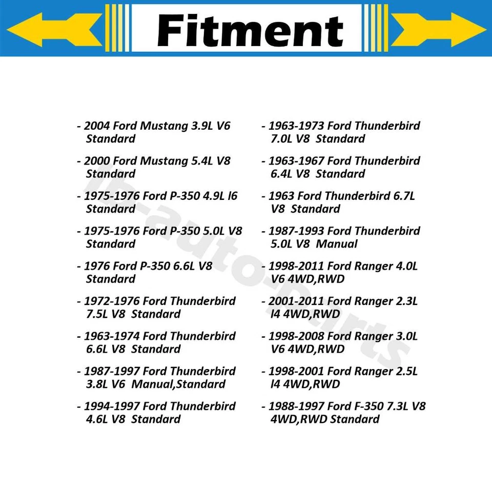 Eje trasero todas las juntas juntas juntas en U GMB para Ford F-350 1975 1976 1977 1978 1979 Foto 3 de 4