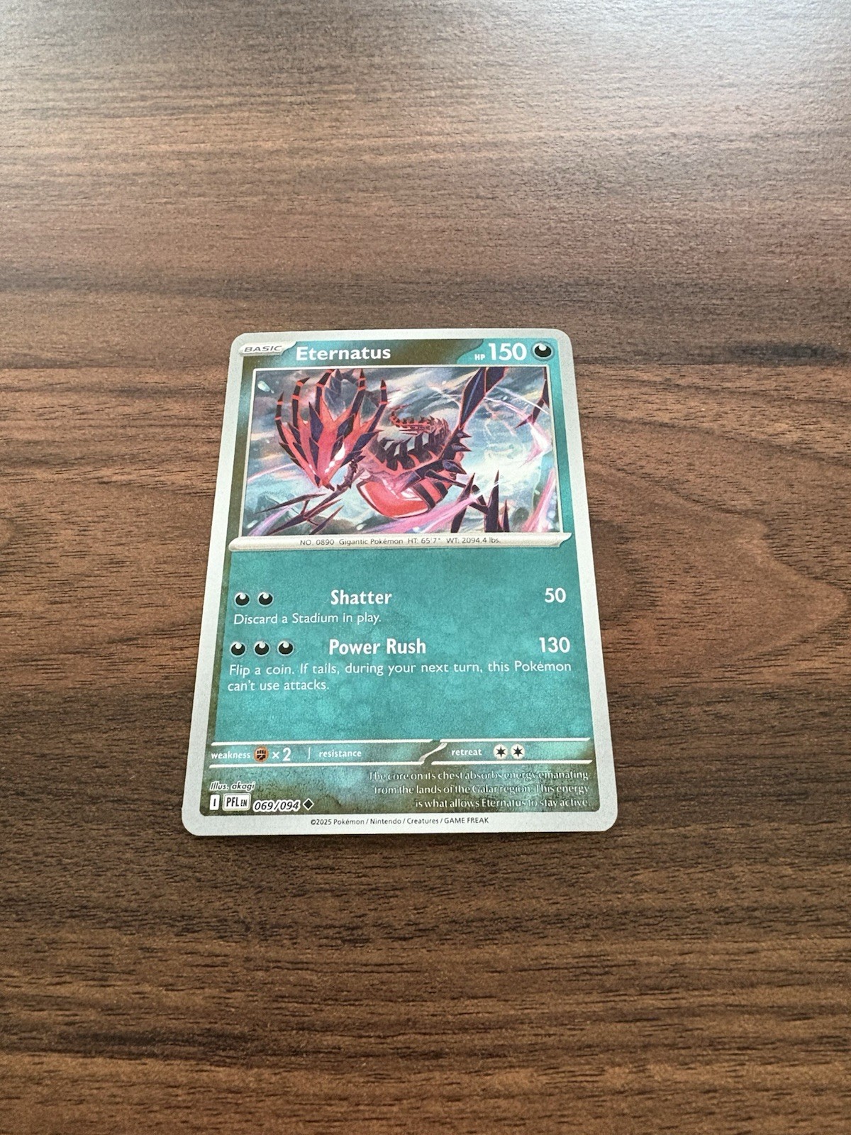 Pokemon Eternatus 069/094 ME02: Phantasmal Flames Reverse Holo Pack Fresh - NM