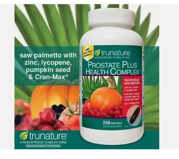 Trunature PROSTATE PLUS HEALTH COMPLEX - Pack of 3 Saw Palmetto with Zinc - Image 2 of 4