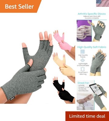 Therapeutic Open Finger Arthritis Support Gloves - Pain Relief for All Day