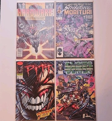Comic Lot (4) #1 Issues   Pitt, Cyberforce, Hardware, Strikeforce: Morituri