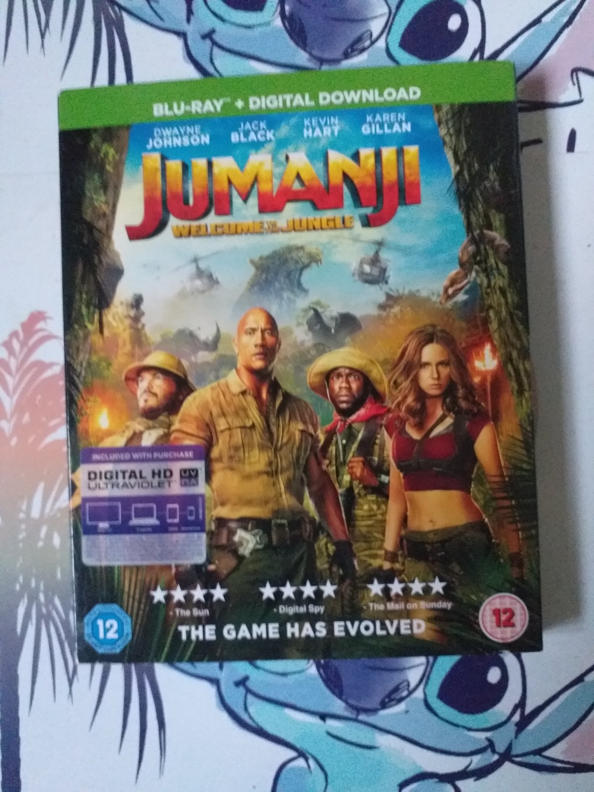 JUMANJI WELCOME TO THE JUNGLE BLU-RAY DISC