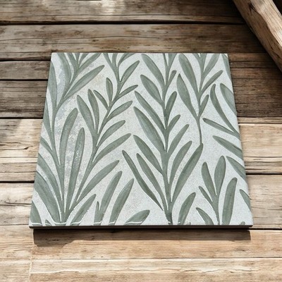 Surf Shack Themed Tile Trivet Hot Pad 8  X 8  Palms Beach House Cottage
