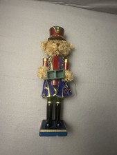 Vintage Holiday Inspirations Teddy Bear Nutcracker Red Soldier 16 Inch