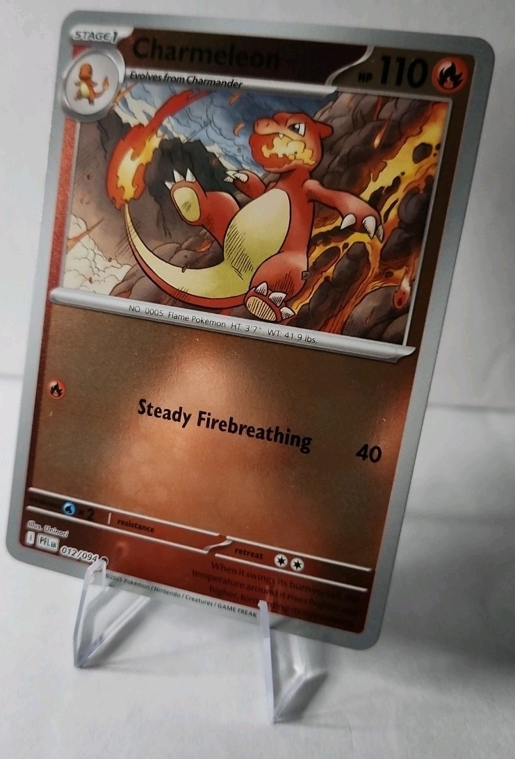 Pokémon TCG Charmeleon Reverse Holo 012/094 Phantasmal Flames Near Mint