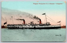 Niagara Navigation Co. Steamer Chippewa Vintage Postcard by Valentine AA67