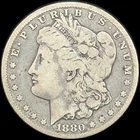 1880-CC $1 Morgan Dollar - Raw VG - See Pictures
