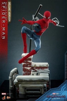 New Hot Toys MMS680 No Way Home Spider-Man (New Red & Blue Suit) Deluxe Figure
