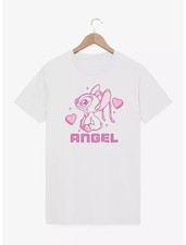 Disney Lilo  Stitch Angel Hearts T Shirt Size S - 5XL Gift For Friends