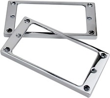 Guyker Flat Metal Humbucker Pickup Mounting Ring Set - Bridge Neck Pickups Cover