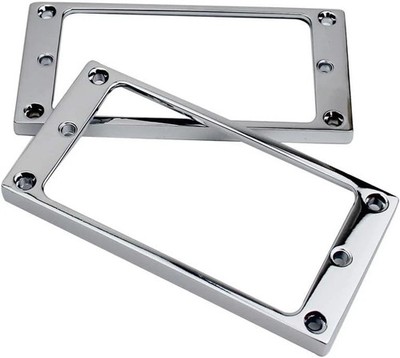 Guyker Flat Metal Humbucker Pickup Mounting Ring Set - Bridge Neck Pickups Cover