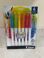 Pilot FriXion Bold Point Erasable Marker Pen Assorted Colors Pack of 6