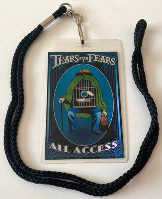 Tears For Fears - 2014 Tour Laminated All Access Backstage Pass & Lanyard Strap