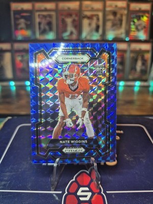 Nate Wiggins 2024 Prizm Draft Picks Blue Geometric /89