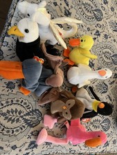 Lot Of 9 Retired TY Beanie Babies - Birds Collection some W Tags 
