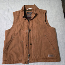 Men's Pendleton Brown Canvas Vest - Size Large